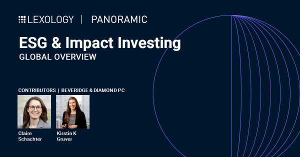B&D Lawyers Edit and Author ESG & Impact Investing Chapter of Lexology ...